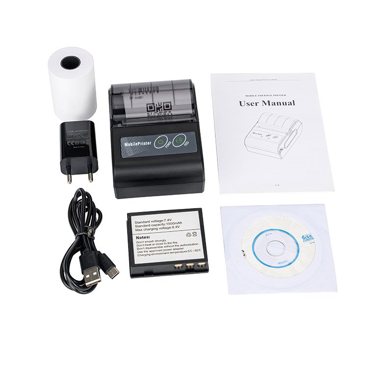 Fast Delivery Payment System Mini Pocket Inkjet Wireless Thermal Receipt Pos Machine Terminal Printer