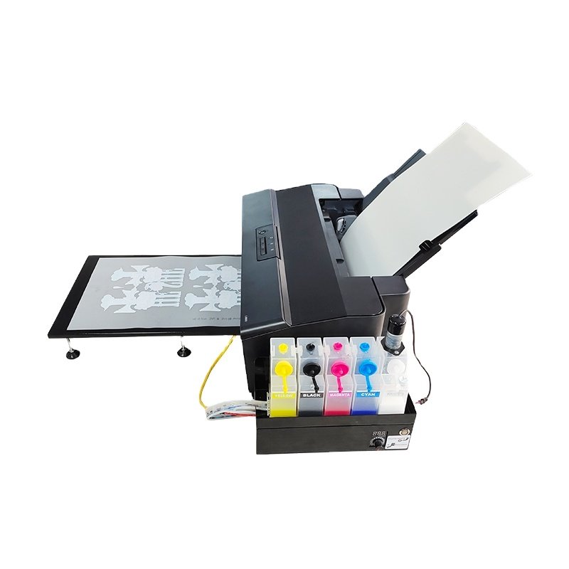 ZYJJ DIY A3 A4 Size Pigment Ink PET Film DTF Inkjet Printer L-1800 for T-shirt Printing