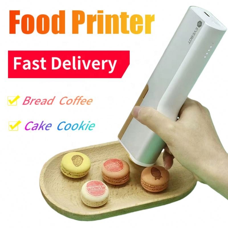 Edible Handheld Mini Size Food Printer 3D Inkjet Printer Pen For Creative Dessert