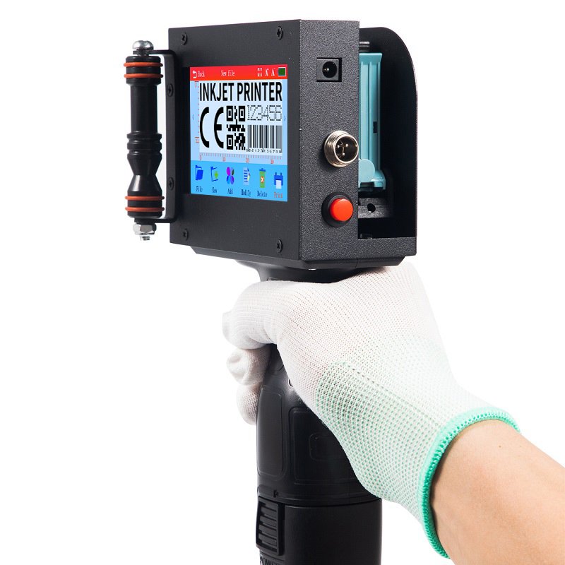 TIJ Touch screen Handheld Manual Date Inkjet printer for sale with multi-language