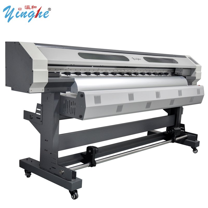 Yinghe 1800G 6ft 1.8m Large Format Eco Solvent Printer Indoor and Outdoor Advertising Vinyl Banner Printing XP600 Printhead