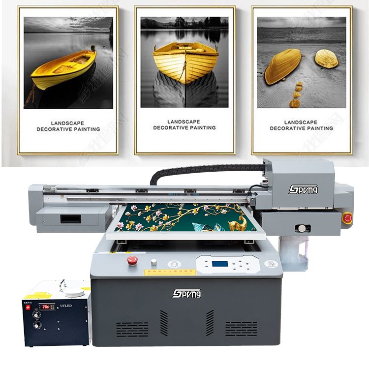 cheapest small flatbed uv 6090 printer inkjet printers wide format uv6090 printer impressora a1 a2 a3 size plotter machine