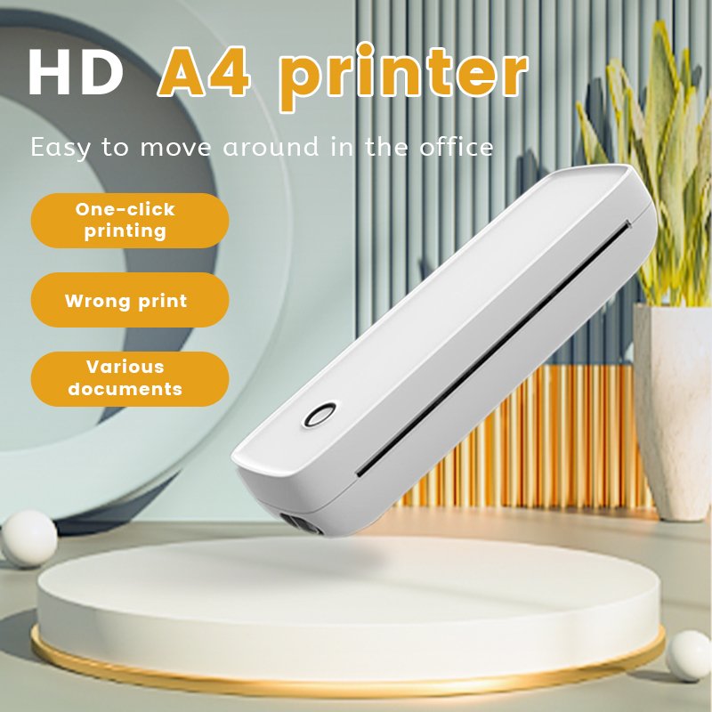 A80 Desktop fast thermal printer Bluetooth/usb No Ink Desktop A4 printer Wireless Thermal Printer