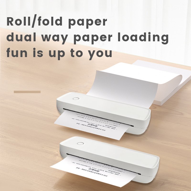 A80 Desktop fast thermal printer Bluetooth/usb No Ink Desktop A4 printer Wireless Thermal Printer