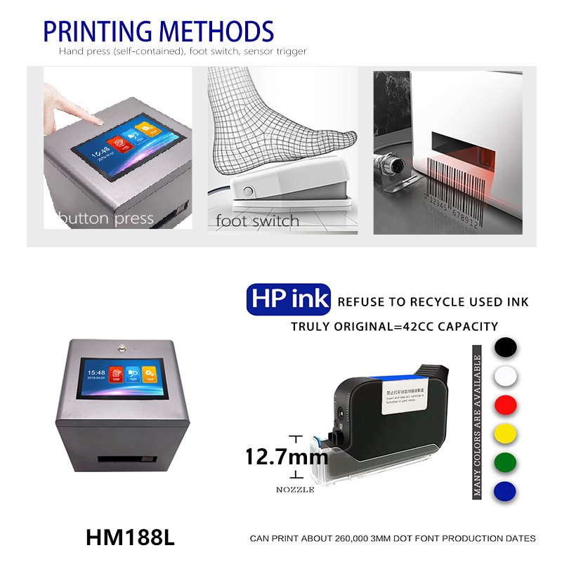 AOKDI portable stamp expiry date laser coding machine handheld TIJ inkjet printer for ceramic bottle polythene bag