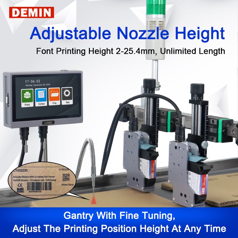High-Quality Continuous Smart Inkjet Printer Multi-Functional Inkjet Printer Bottle Carton Coding Machine Digital Label Printer