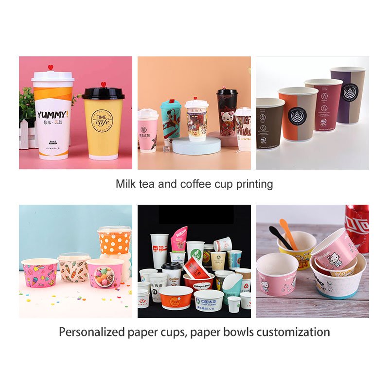 High quality digital inkjet printer for paper cups/bowls fan