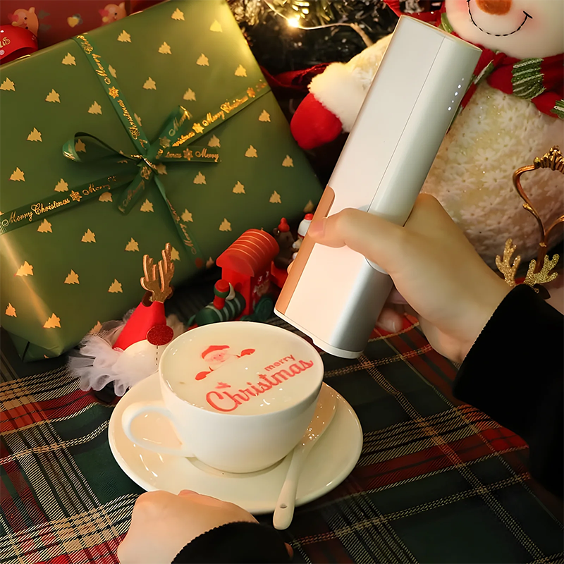 Mini Portable Handheld Inkjet Printer Diy Edible Ink Food Printer Machine Coffee Latte Art Printer Food PrintPen In Bread Cake