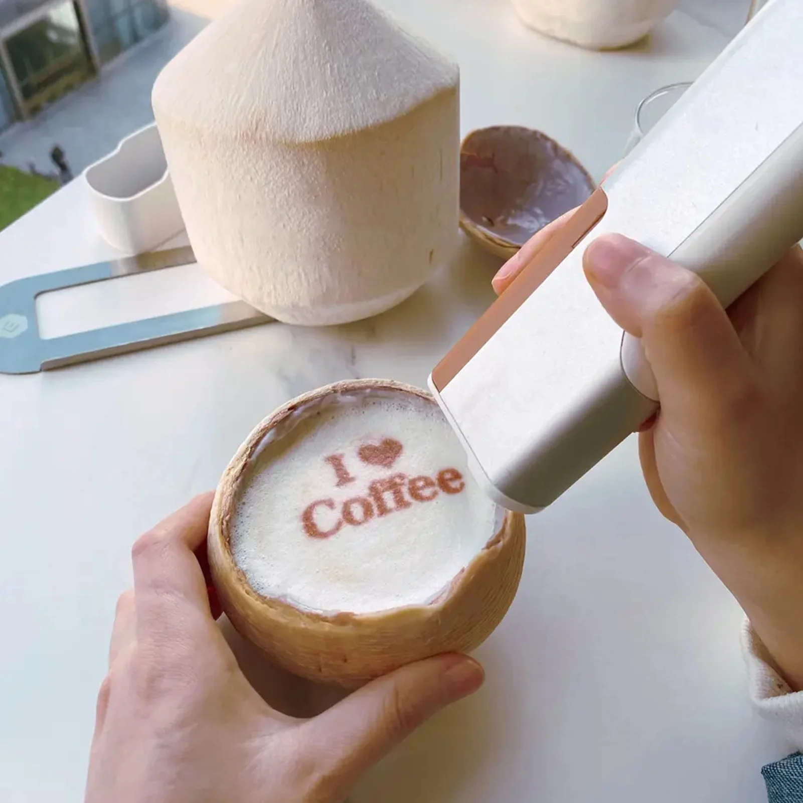Mini Portable Handheld Inkjet Printer Diy Edible Ink Food Printer Machine Coffee Latte Art Printer Food PrintPen In Bread Cake