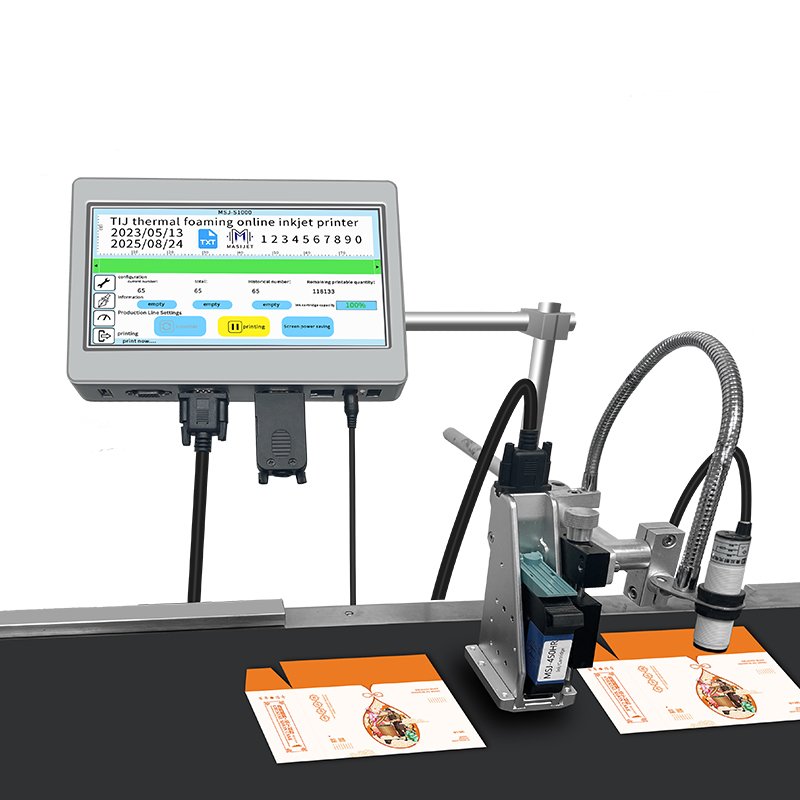 New Arrival Used Inkjet Printer Machine Material Includes Date/ Numbers/wire/ Plastic Bag/bottle/box Online Work Egg Printing 10