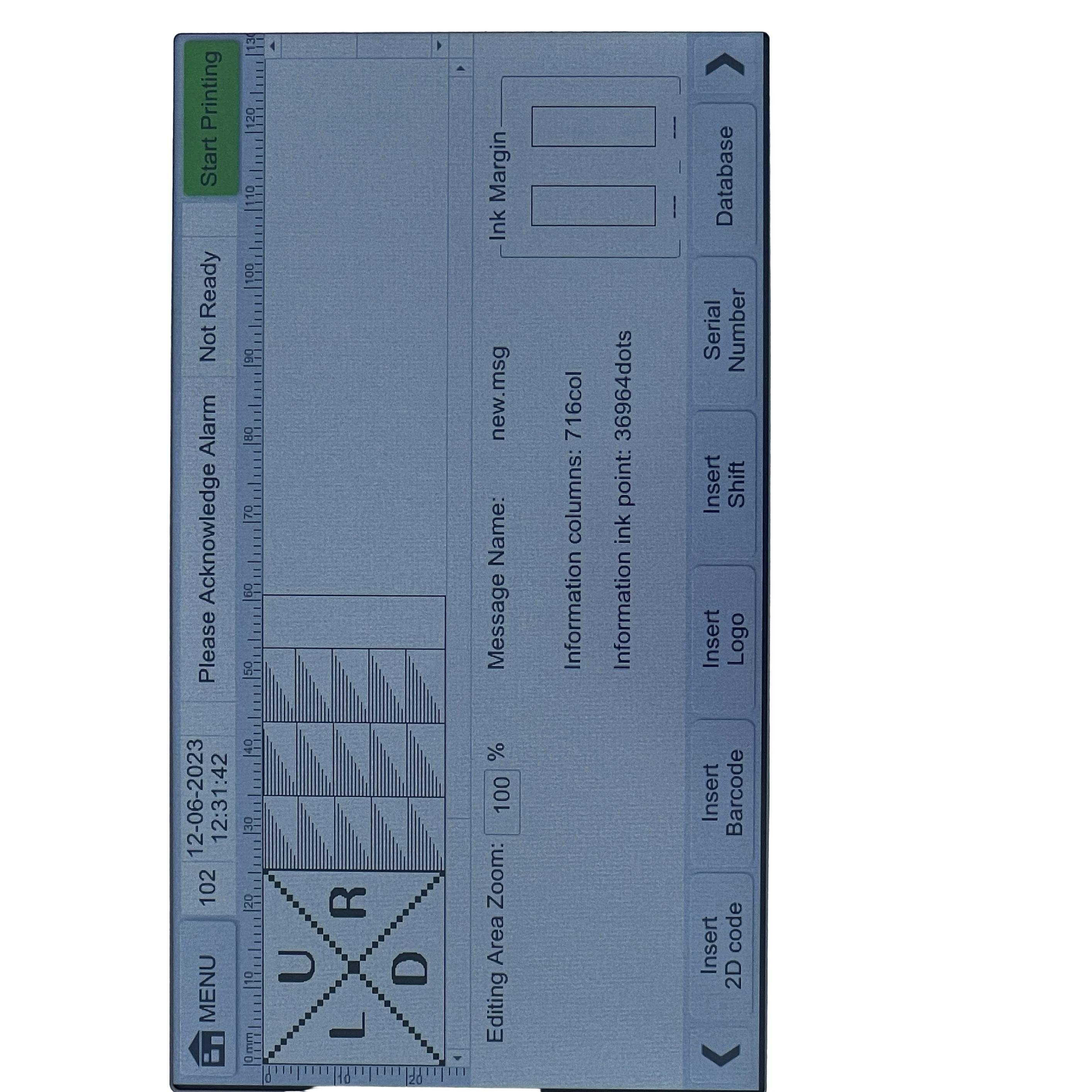 Factory Chinese New Industrial Continuous Online Thermal Inkjet Printer With Conveyor belt