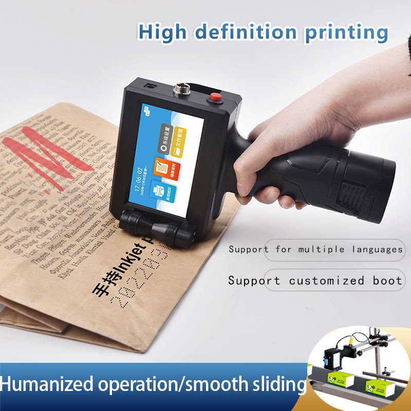 New Printer Handheld Inkjet Printer Hand Held Portable Ink Jet Printer For Box Logo Batch expiry Encoder