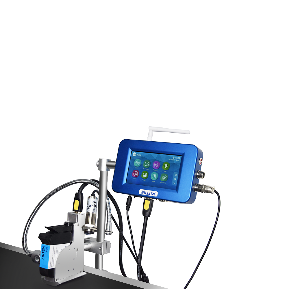 Online Automatic Batch Number Code Jet Printer 80m/min Automatic Inkjet Code Printer For Date/qr/bar Code/dot Matrix