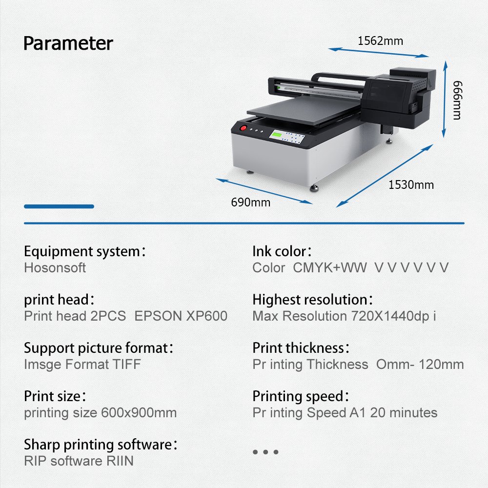 Inkjet printers uv 60x90 Printer Flatbed & Bottle UV Printer Printing Machine for wood acrylic Phone Case