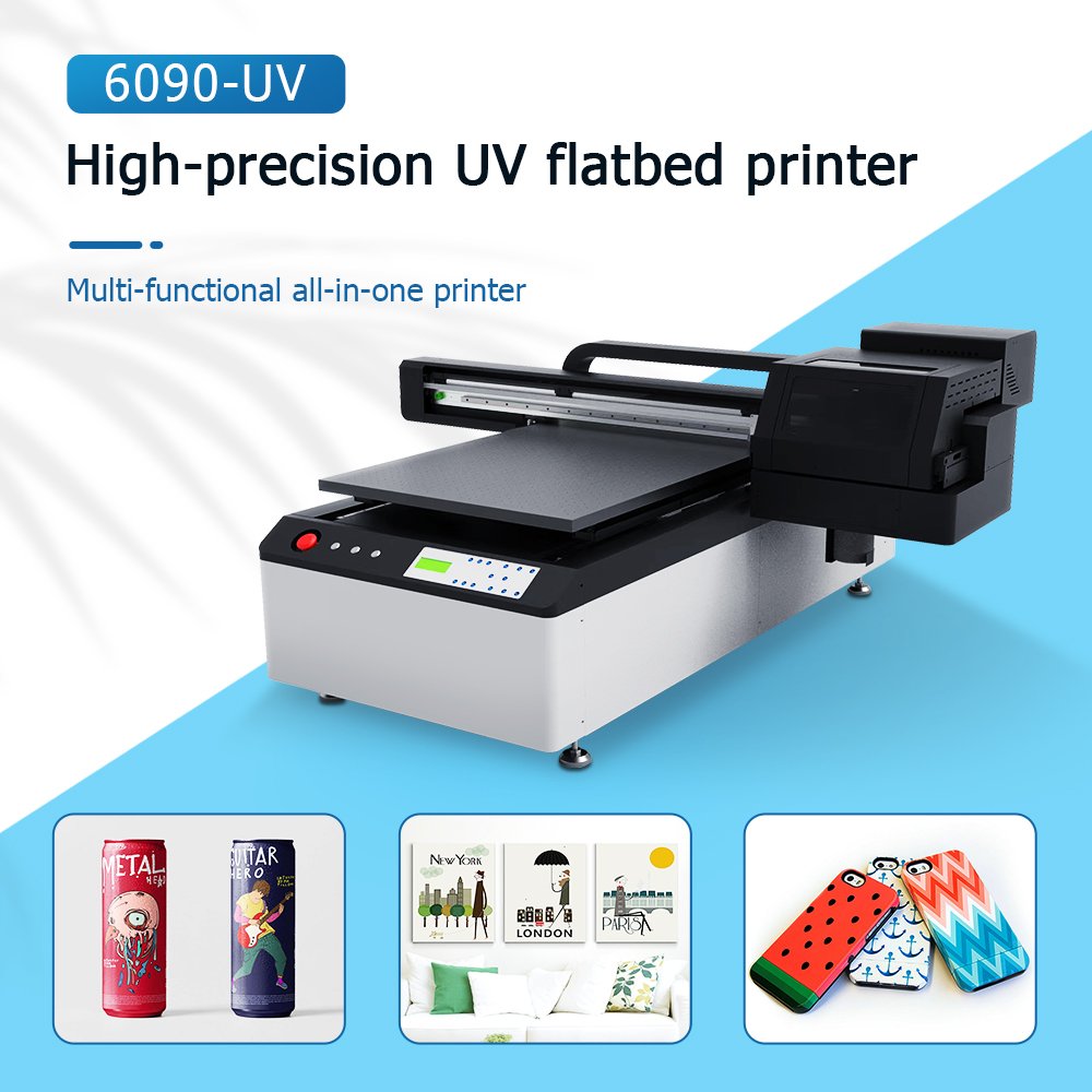 Inkjet printers uv 60x90 Printer Flatbed & Bottle UV Printer Printing Machine for wood acrylic Phone Case