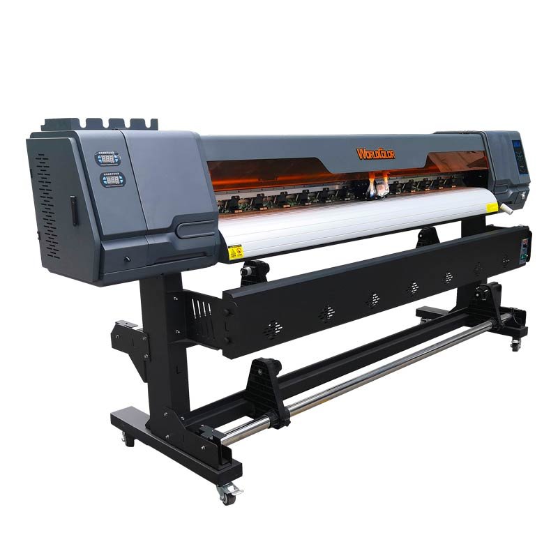 Worldcolor original factory 1.3m 1.6m 1.8m plotter eco solvent printer/sublimation printer inkjet printer for advertising