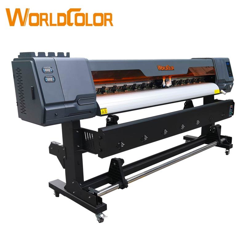 Worldcolor original factory 1.3m 1.6m 1.8m plotter eco solvent printer/sublimation printer inkjet printer for advertising