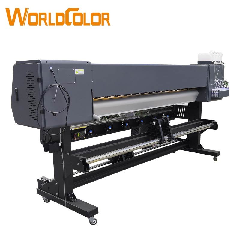 Worldcolor original factory 1.3m 1.6m 1.8m plotter eco solvent printer/sublimation printer inkjet printer for advertising