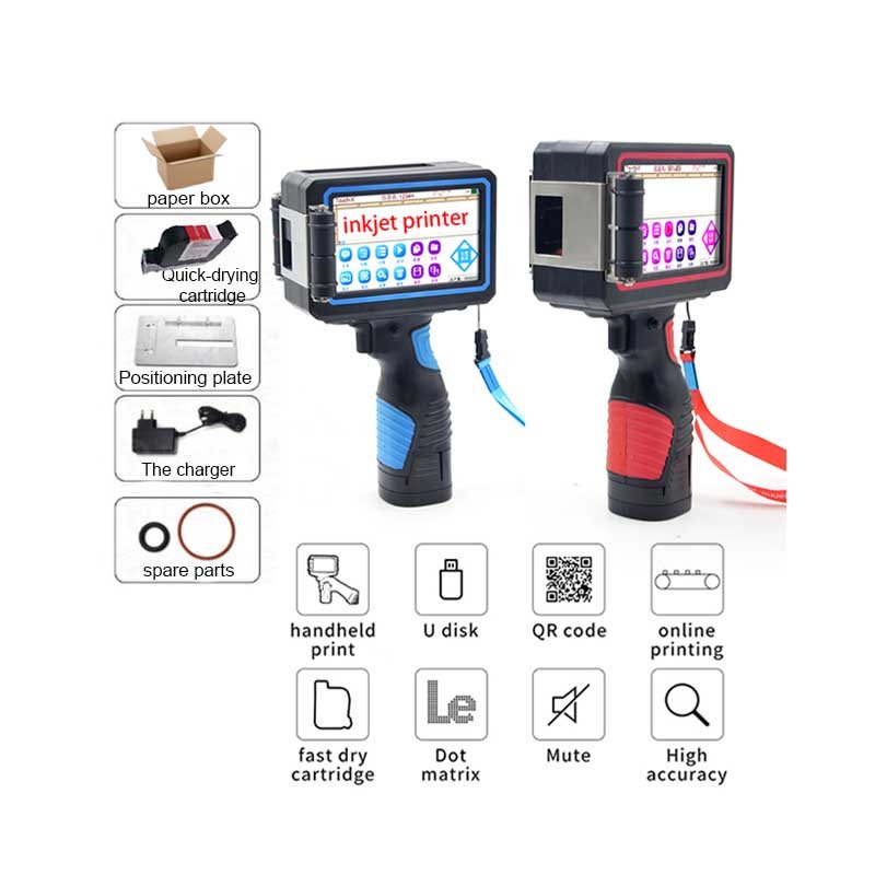 DOMAS Handheld quick drying printer cheap Double headed DRS610 Handheld fast drying ink hot foam inkjet printer
