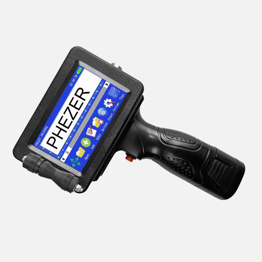 2022 New Cheaper Portable High Definition Handheld Intelligent Photo Logo Inkjet Printer for Chemical Plastic Drum Engine Linux