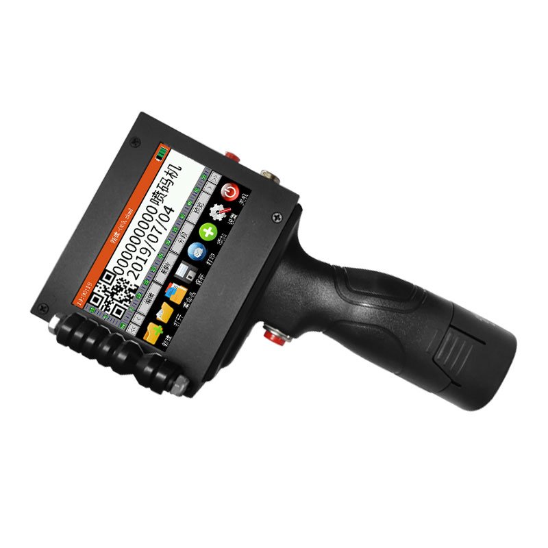 Handheld Inject Printer for Food Packing Label Machine, Cosmetics, Plastic, Glass, Metal, Pipe, Stone, Wood Board, Leather