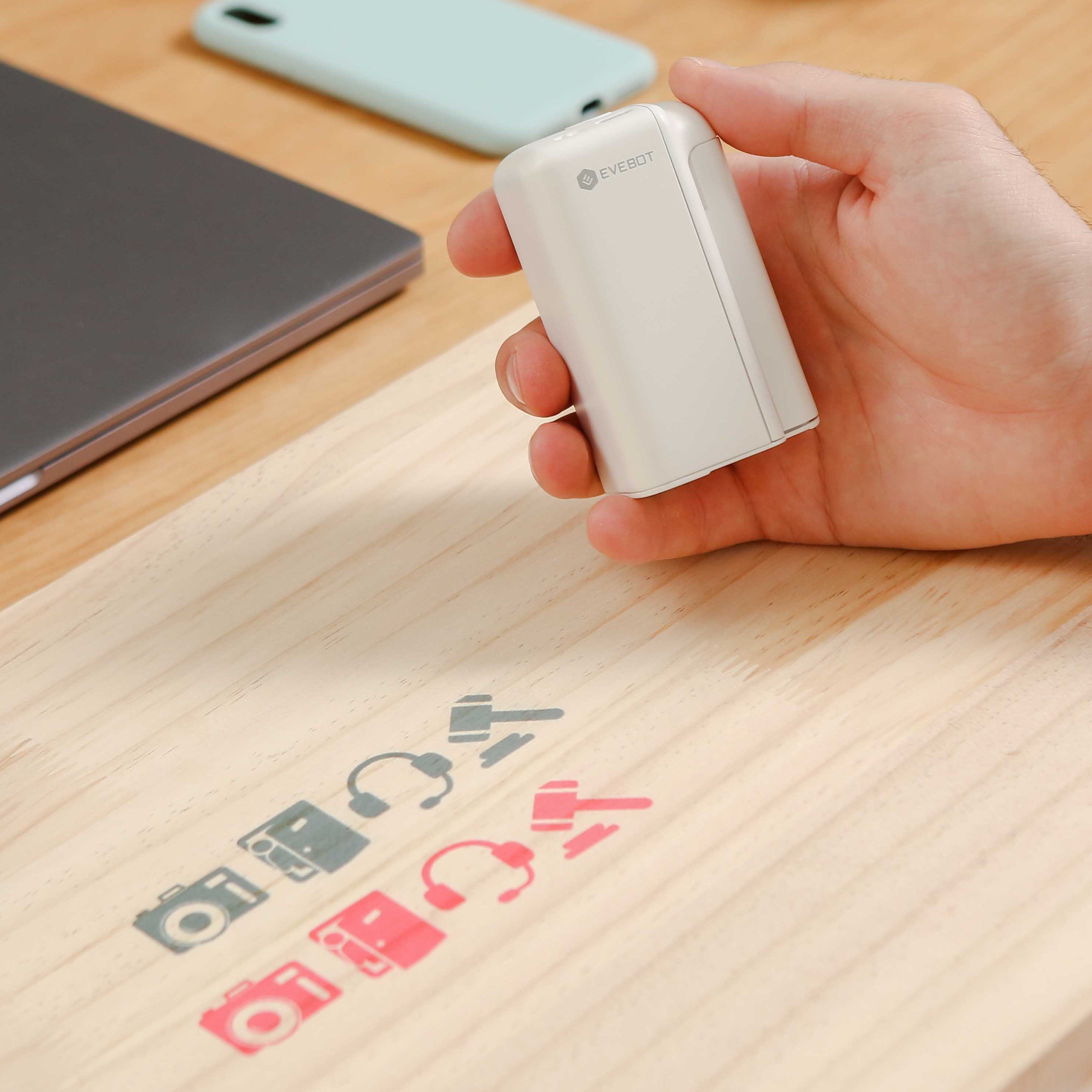 EVEBOT Printpods New Innovative product Mini handheld Bluetooth inkjet Printers for tattoo printing logo DIY printer
