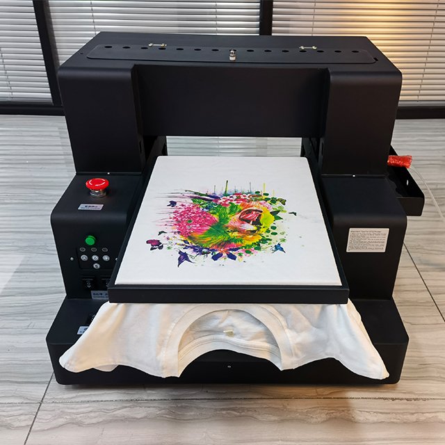 DTG Garment Digital Flatbed T-Shirt Printer For Tshirt Direct Textile Material DTG Printer With Free Rotary Printing Sevice