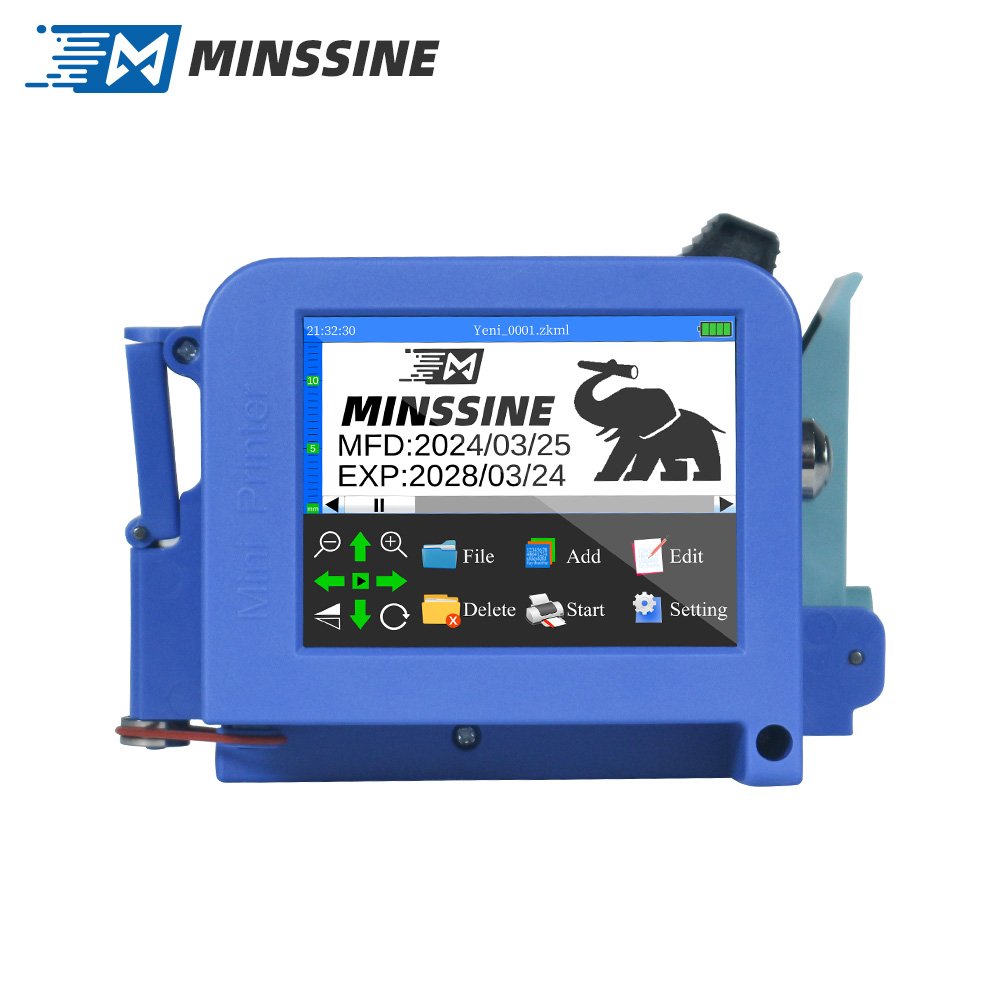 digital inkjet printer portable inkjet printer touch screen mini handheld inkjet printer