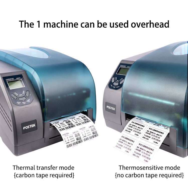 Postek G6000 600dbi 4inch 4 ips industrial label Thermal Barcode Printer