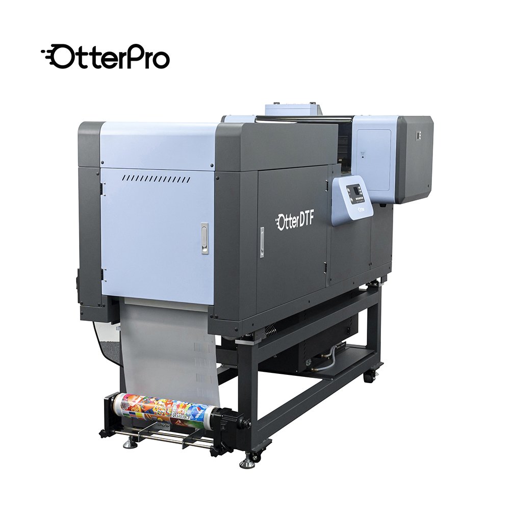 OtterPro All-In-One DTF Printer Dual i1600 Print Head Inkjet Printer Pet Film Industrial DTF Printer with Shaker and Dryer Oven