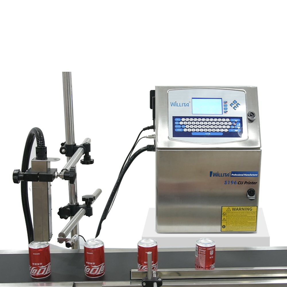 Automatic Batch Code Printing Machine Continuous Inkjet Printer Online Cij Expiry Date Inkjet Date Coder for bottles wire cable