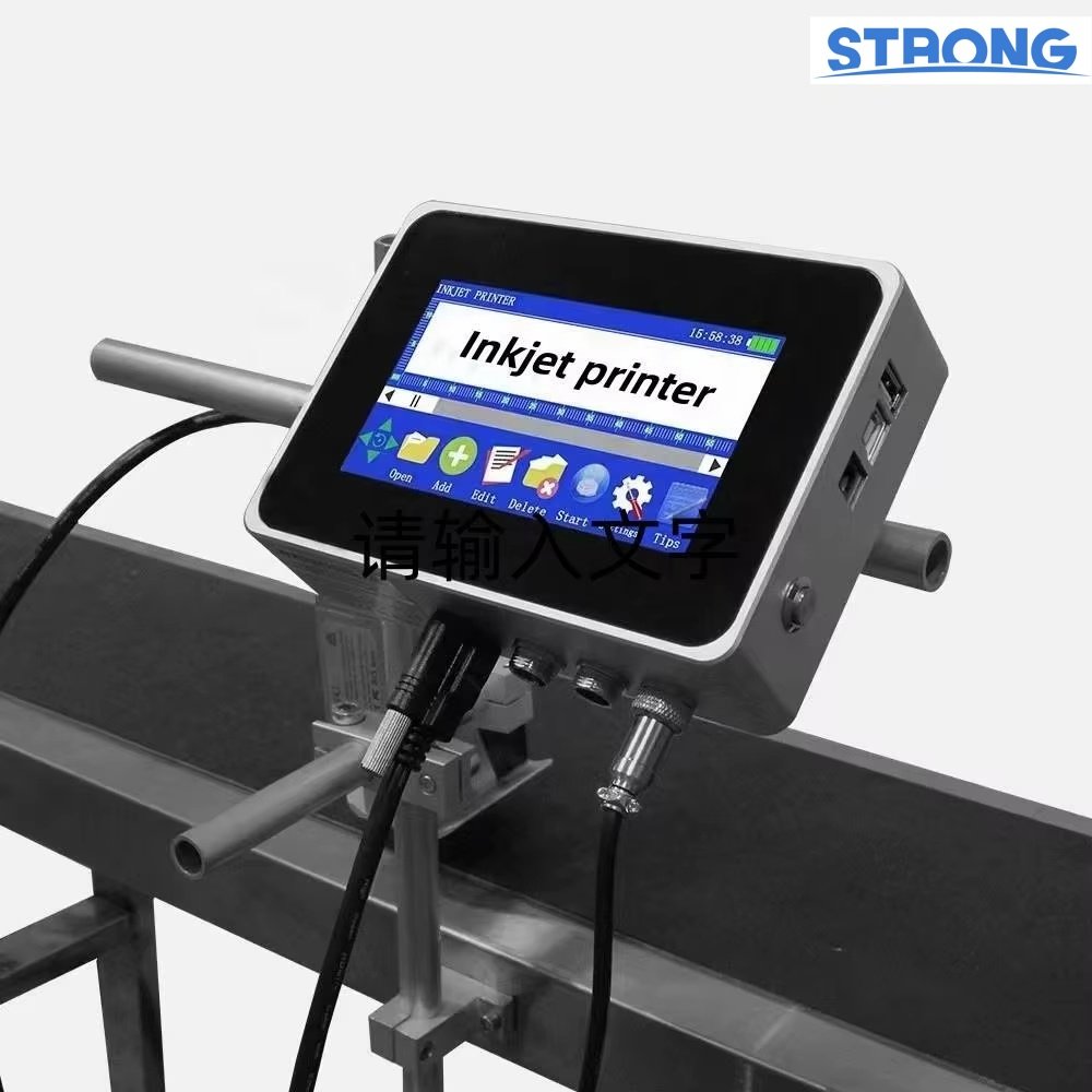 Hot Selling Production Date Printing Machine,Industrial Inkjet Printer Date and Batch Coding Printing Machine with Conveyor Belt