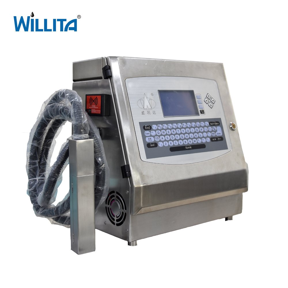 Plastic/Glass Perfume Bottle/ Mask Printing Machine Industrial Cij Inkjet Date Batch Coding Printer Suppliers