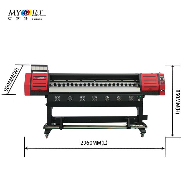 Myjet 1.8m /3.2m Eco Solvent Printer For I3200 /Xp600 printhead inkjet printers eco solvent printer