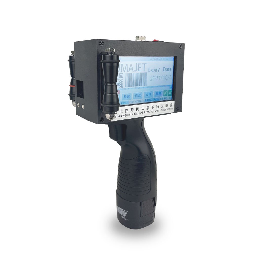 2023 Smart handheld inkjet printer production date barcode two-dimensional code carton plastic bottle printer