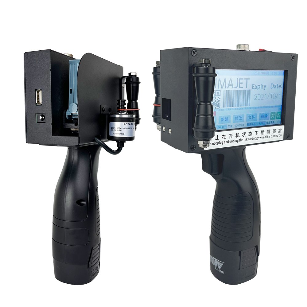 2023 Smart handheld inkjet printer production date barcode two-dimensional code carton plastic bottle printer