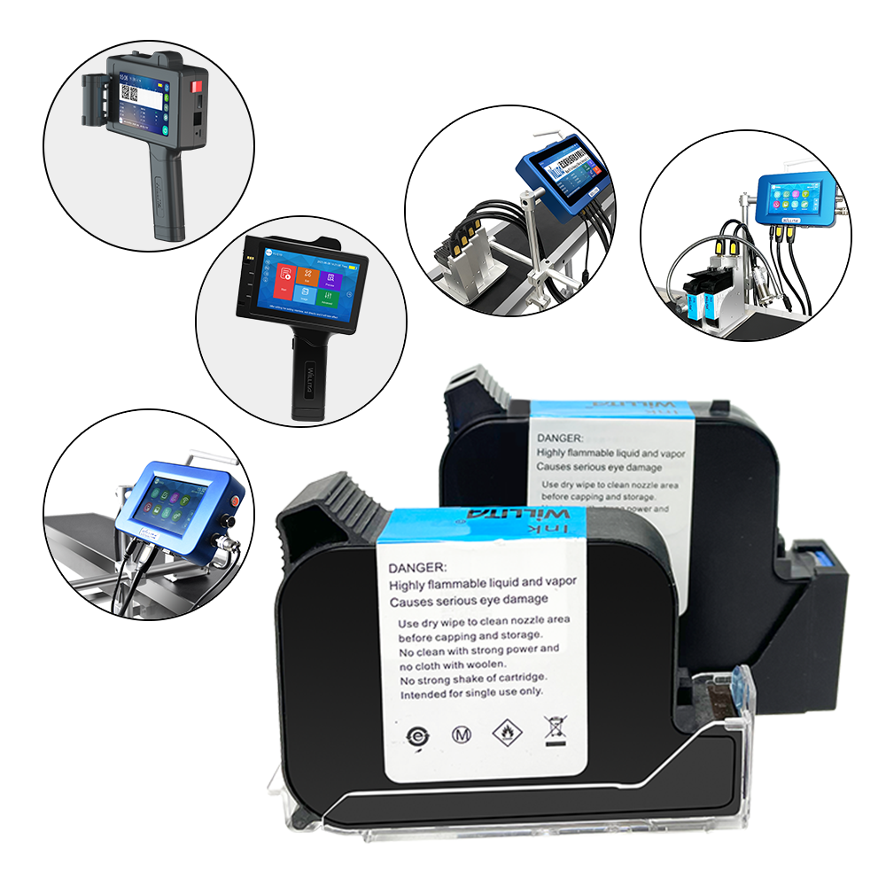 Factory Direct Supply 12.7mm Online Tij Inkjet Printer For Box Bottle Plastic Bag Packing Lines