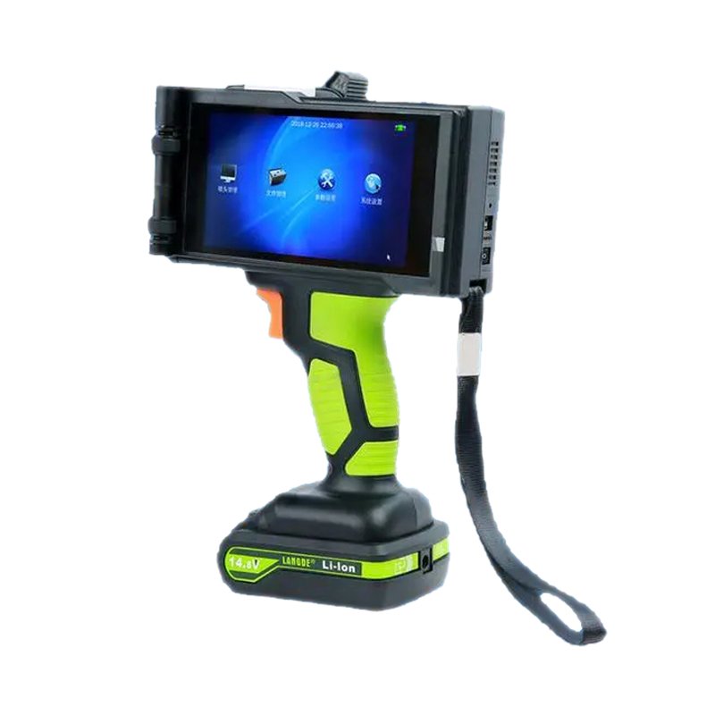 Second-generation Fully Automatic Laser Coding Machine Cloth Printer New Handheld Digital QR Code Date Coding Number White 2-5mm