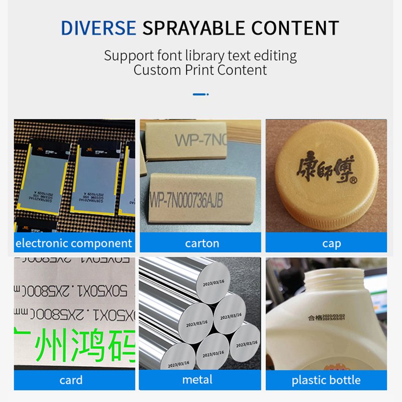 Second-generation Fully Automatic Laser Coding Machine Cloth Printer New Handheld Digital QR Code Date Coding Number White 2-5mm