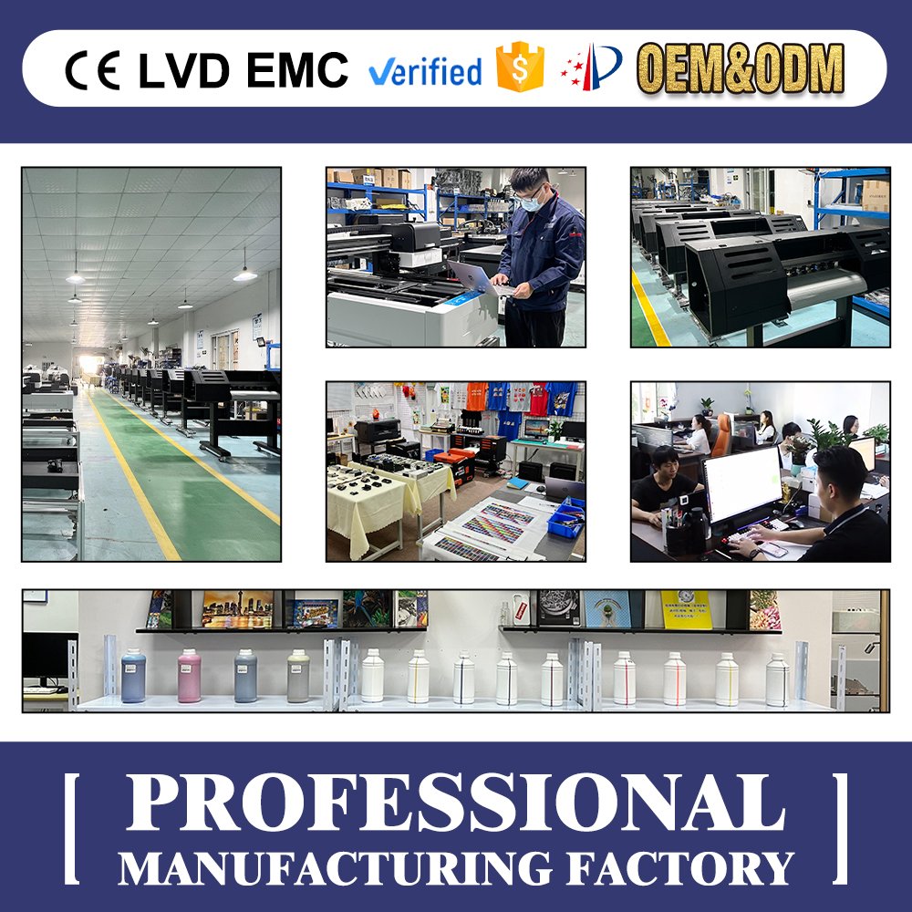 Batch Printing Crystal Label Industrial Inkjet Printer Mini A3 Color White Varnish Mixed Inkjet Printer