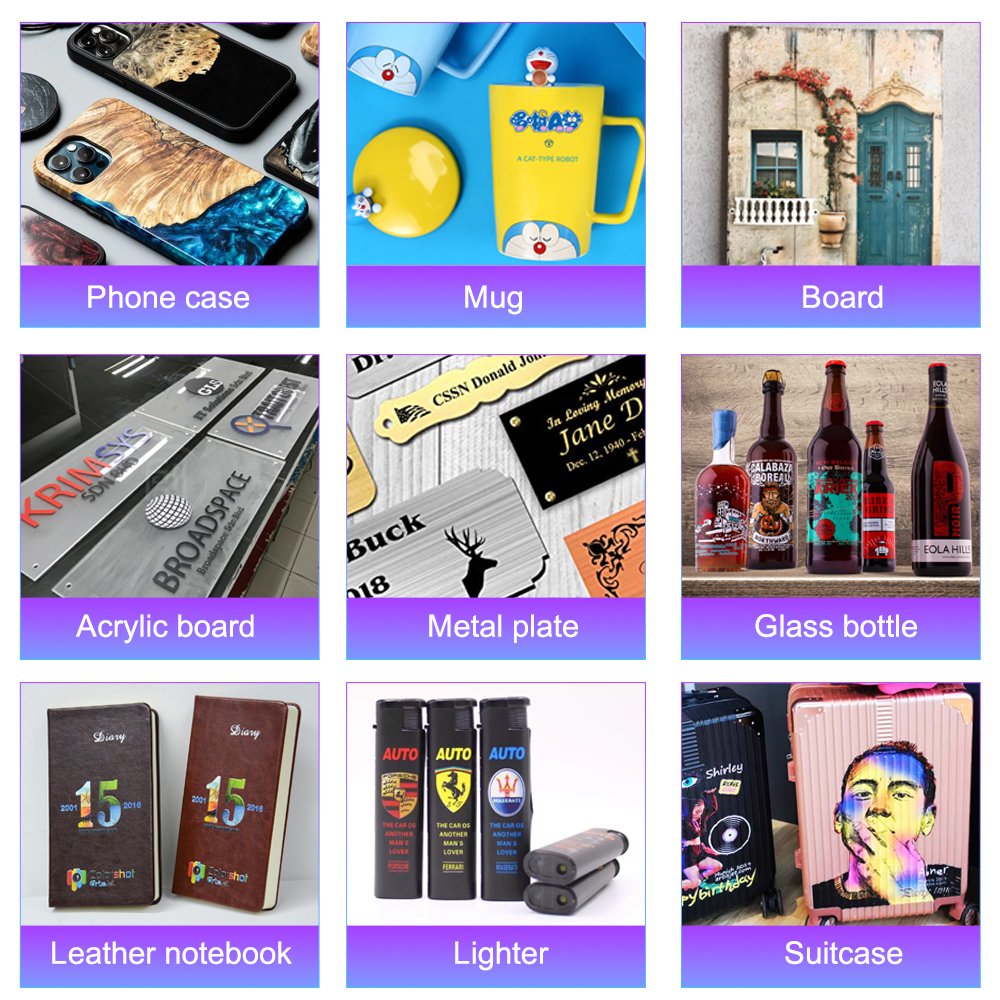 Siheda Digital Inkjet AB Film Automatic A3 Pro CMYK and Varnish 4050 UV DTF Printer for Crystal Label Printing