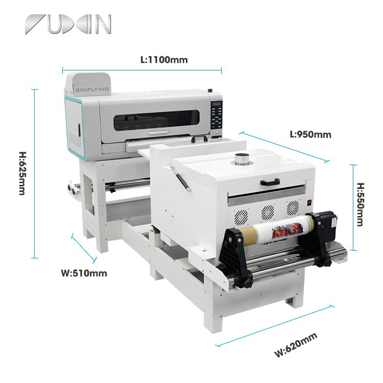 FuXin simple operation dtf printer a2 with shaker dtf inkjet printer 16" 42cm double xp600/i1600 heads automatic dtf printers
