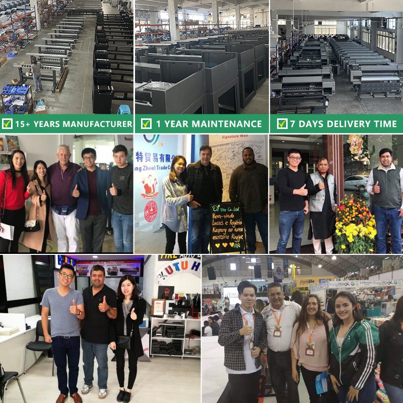 Baysoon 60cm/24inch inkjet printers dtf uv sheet a and b film oem printing with mother main board barniz