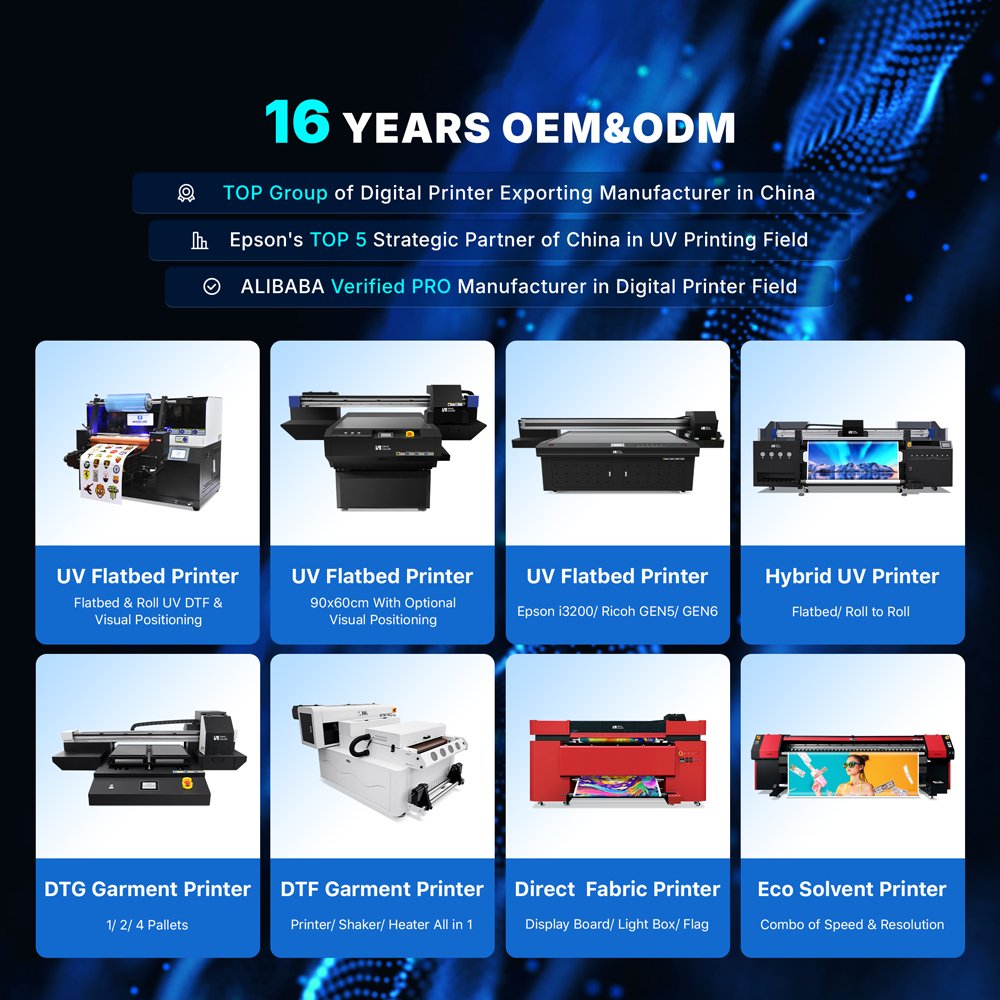 Easy Operate A2 A3 Official i3200-U1HD Head Flat and Roll Small Printing Transfer AB DTF Film UV LED DTF Printer With Laminator