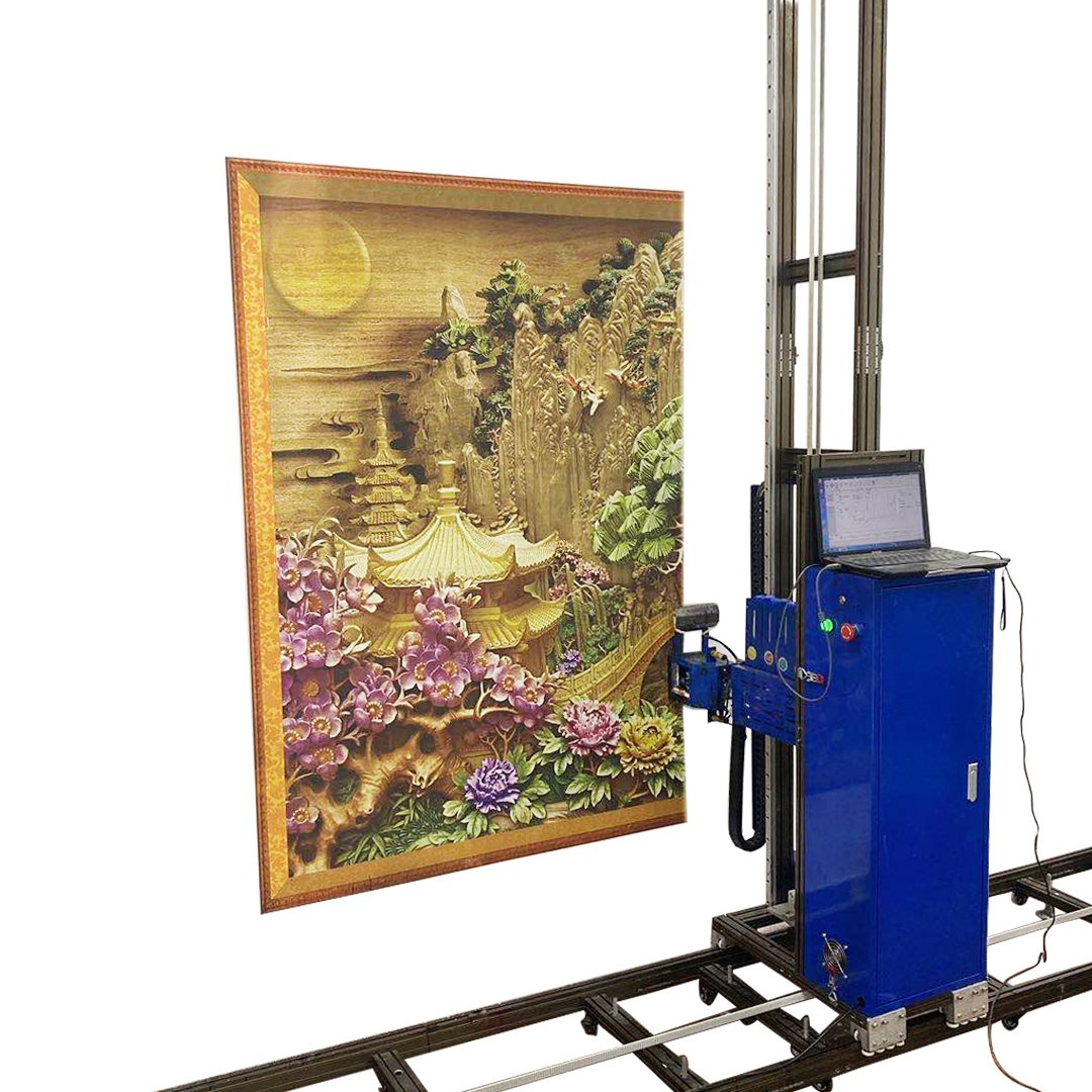 High Quality Digital UV Color Inkjet Printer 3D Vertical Wall Printing Machine For Wall Mural