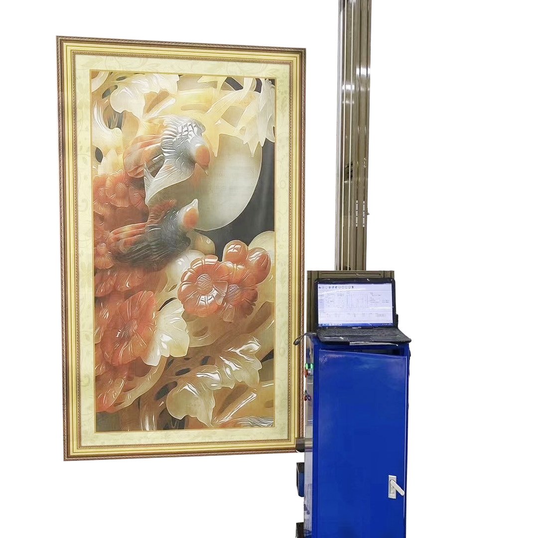 High Quality Digital UV Color Inkjet Printer 3D Vertical Wall Printing Machine For Wall Mural