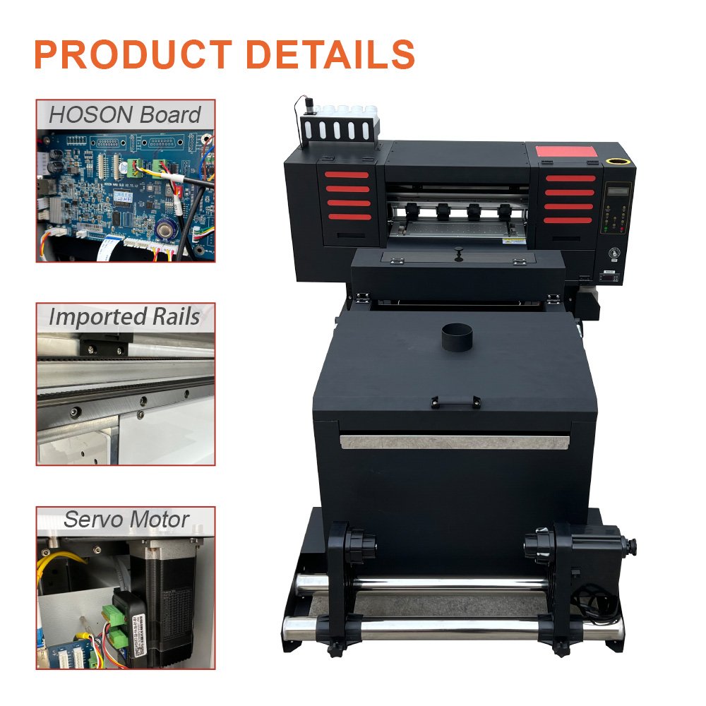 New R1390 DTF Zoomjet A3 Inkjet Printer with Heat Press Machines DTF RIP Software for ep son for own Use and Printing Shops