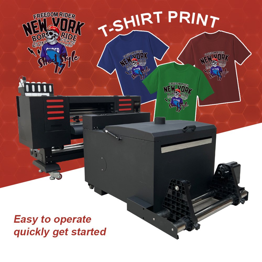 New R1390 DTF Zoomjet A3 Inkjet Printer with Heat Press Machines DTF RIP Software for ep son for own Use and Printing Shops