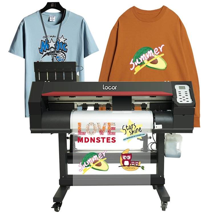 DTF New design 60/70cm Heat Transfer PET Film Shake powder machine 2*4720 cotton fabric/PU leather/T shirt No Need To Cut Prin