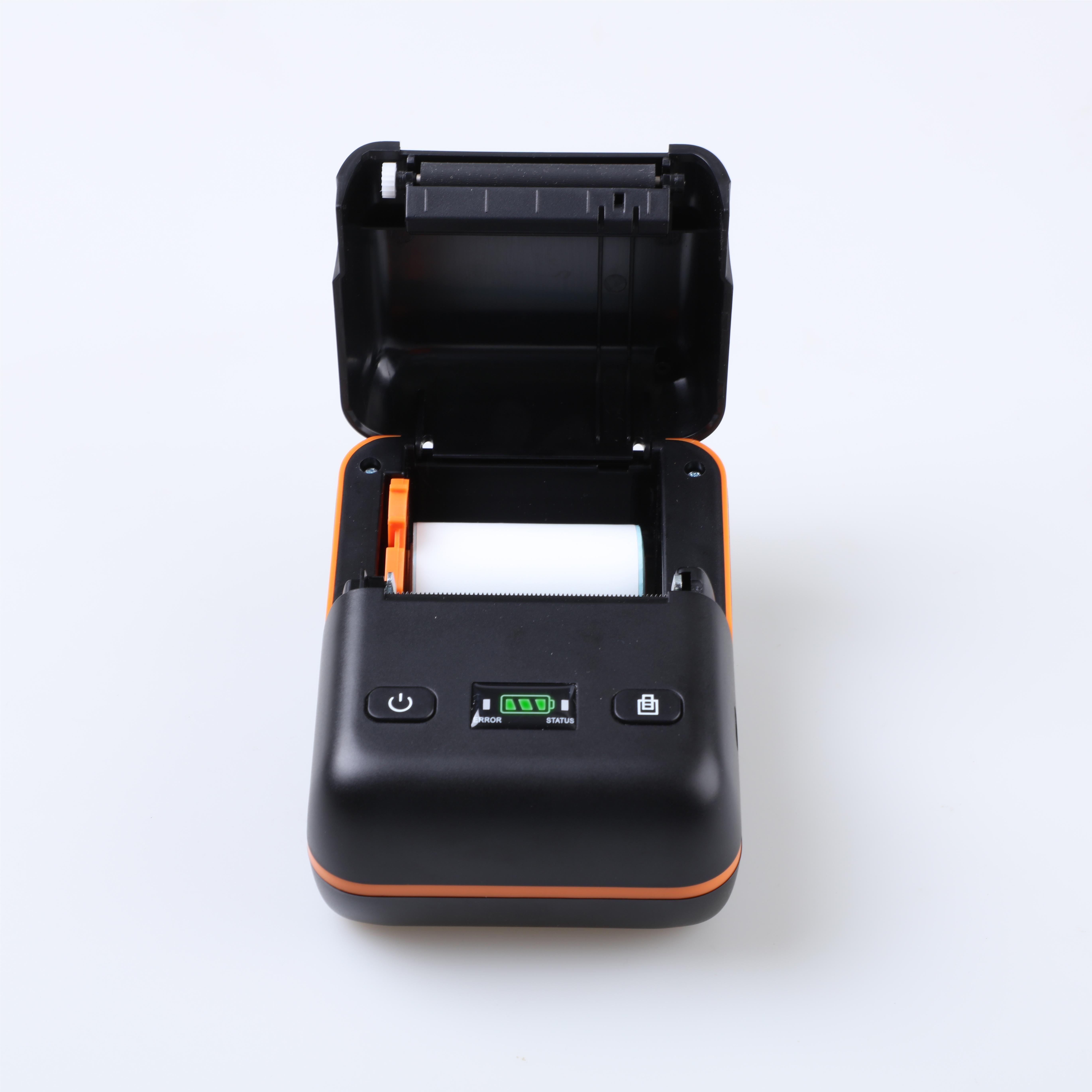 Thermal printer 58mm handheld inkjet printer hand pocket portable P50 tshirt receipt barcode Ios wireless printer